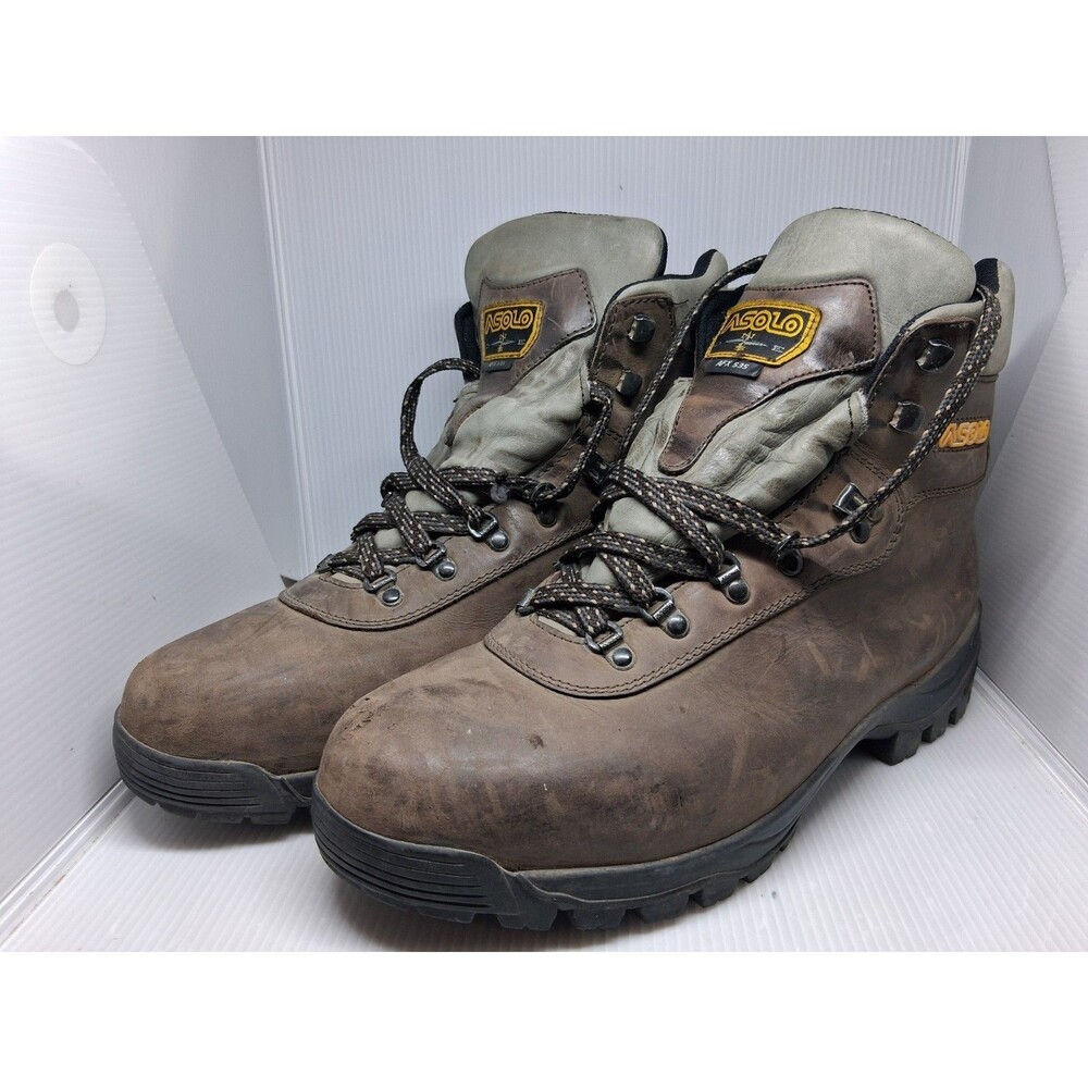 VTG Asolo AFX 535 Mid All-Leather Hiking Boots Men USA Size 14